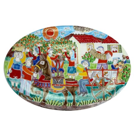 Piatto ovale DS 60x38 cm Vita di Campagna OV60DS-2 Piatto ovale DS 60x38 cm Vita di Campagna OV60DS-2